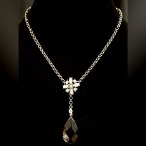 KJK New York rhinestone pendant necklace​​​​​